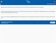 Tablet Screenshot of mongoliatalentnetwork.com